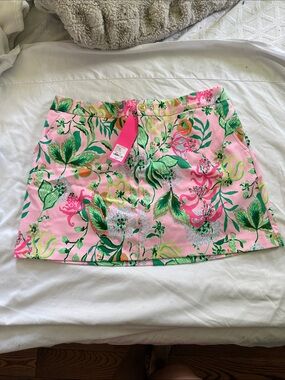 Lilly Pulitzer Pink Floral Print Skort